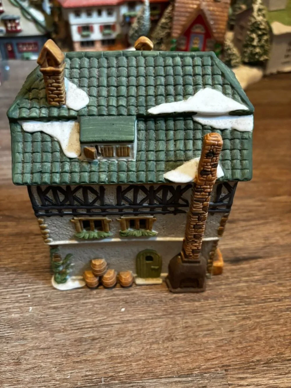 Department 56 Christmas light up building E. Staubr Barker